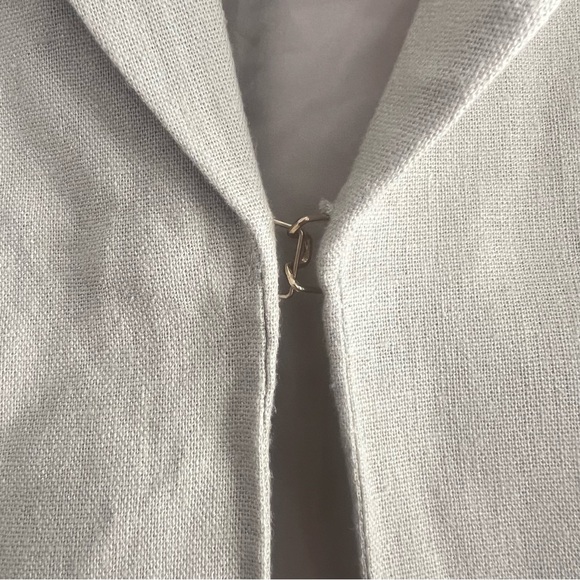 H by Halston Linen Blend Cropped Blazer Size M - Picture 4 of 10